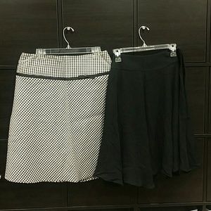 Lot of 2 skirts, never worn aline